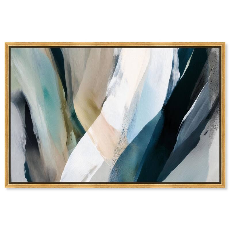 Sweeping Forms II Canvas by Art Remedy - Gold - 24" x 16"