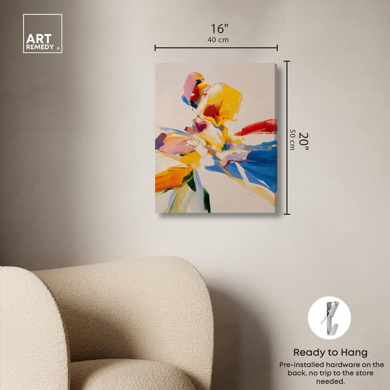 Flippant Bloom I Canvas by Art Remedy, Gallery Wrapped