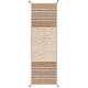 preview thumbnail 10 of 26, Hand-Woven Recar Stripe Reversible Area Rug 2' 6" x 8' - Tan