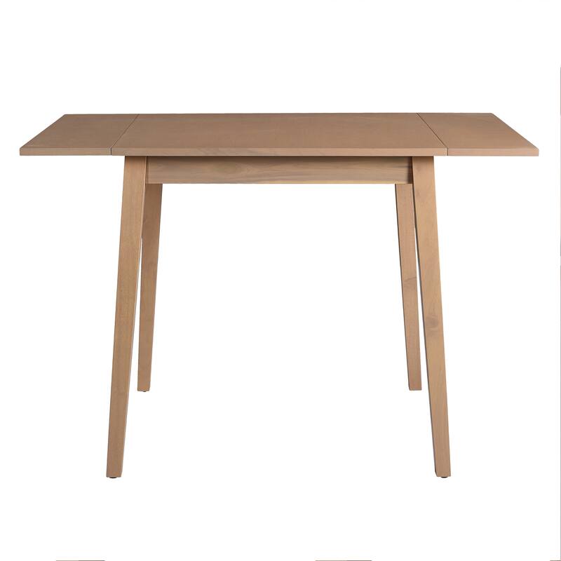29"- 45" Extendable Dining Table for 4, Folding Kitchen Table with Rubberwood Legs, Space-Saving Dinner Table