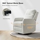 preview thumbnail 4 of 48, Diana Modern Polyester 360-degree Swivel Rocker Recliner Set of 2 by HULALA HOME