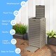 preview thumbnail 7 of 7, 31 Gal. Waterproof Resin Outdoor Trash Can Storage with Tiered Lid and Drip