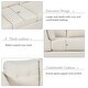 preview thumbnail 6 of 18, 97.2'' L-Shape Sectional Sofa with Chaise Lounge, Linen Fabric