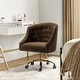 preview thumbnail 91 of 109, Modern Velvet Tufted Office Chair with Gold Metal Base by HULALA HOME