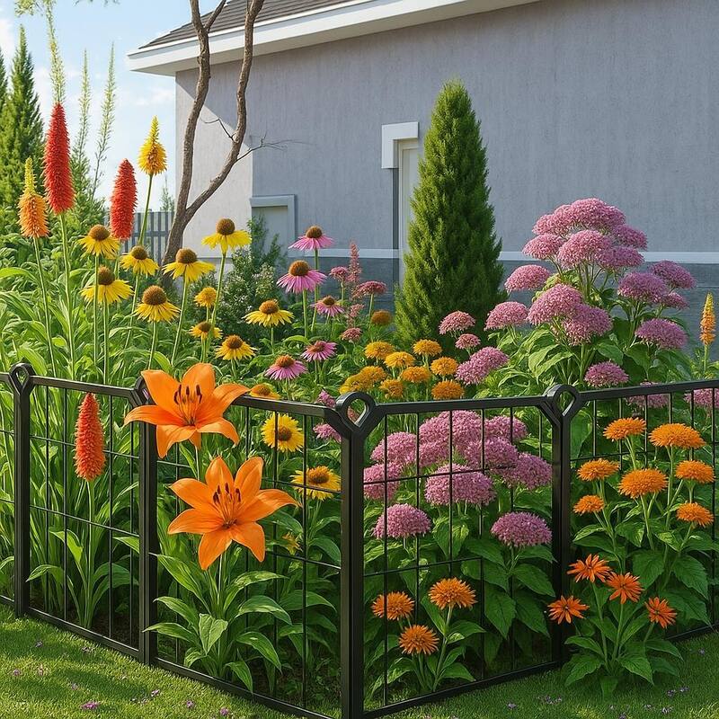 Indoor/Outdoor Dog Playpen, with Lockable Door & Anti-Rust Coating