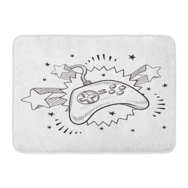 Joystick Doodle Video Game Controller In Retro 1970s Pop Sketch Wii Play Doormat Floor Rug Bath Mat 23 6x15 7 Inch Multi On Sale Overstock 31780704 Choose any of 4 images and try to draw it. overstock com