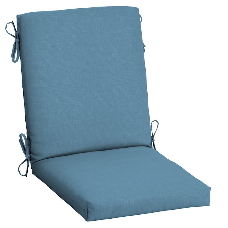 ARDEN Outdoor Dining Chair Cushion - 44"L x 20"W - 1 Count - French Blue Texture