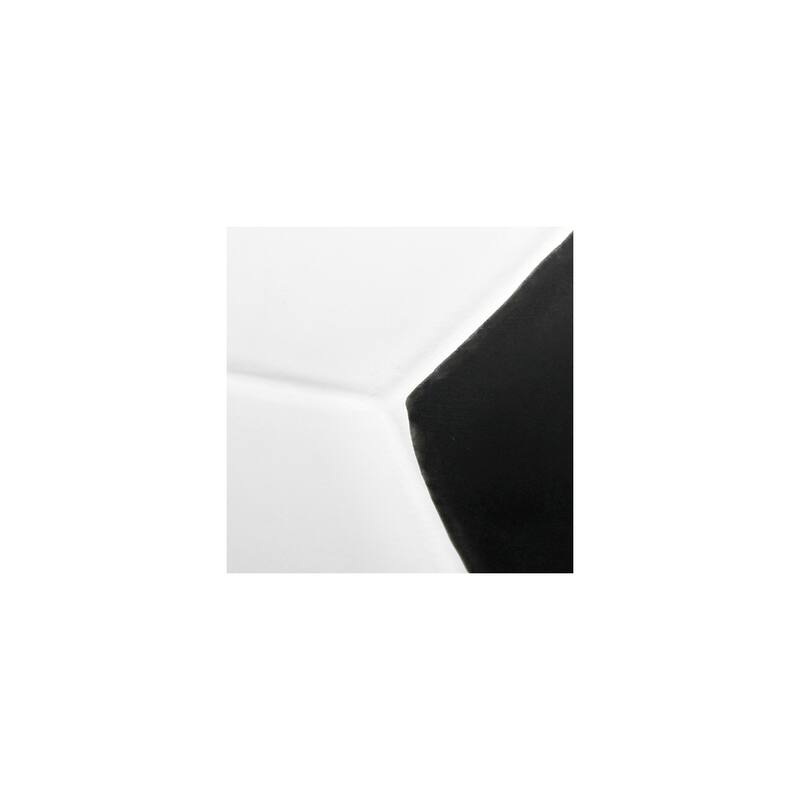 10.7 in. White and Black Finish Soccer Ball Table Lamp with White Shade, Sturdy Table Lamp for Living Rooms and Bedrooms