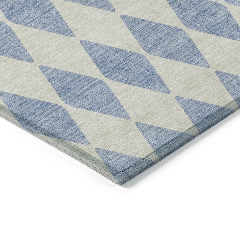 Machine Washable Indoor/ Outdoor Chantille Diamonds Rug