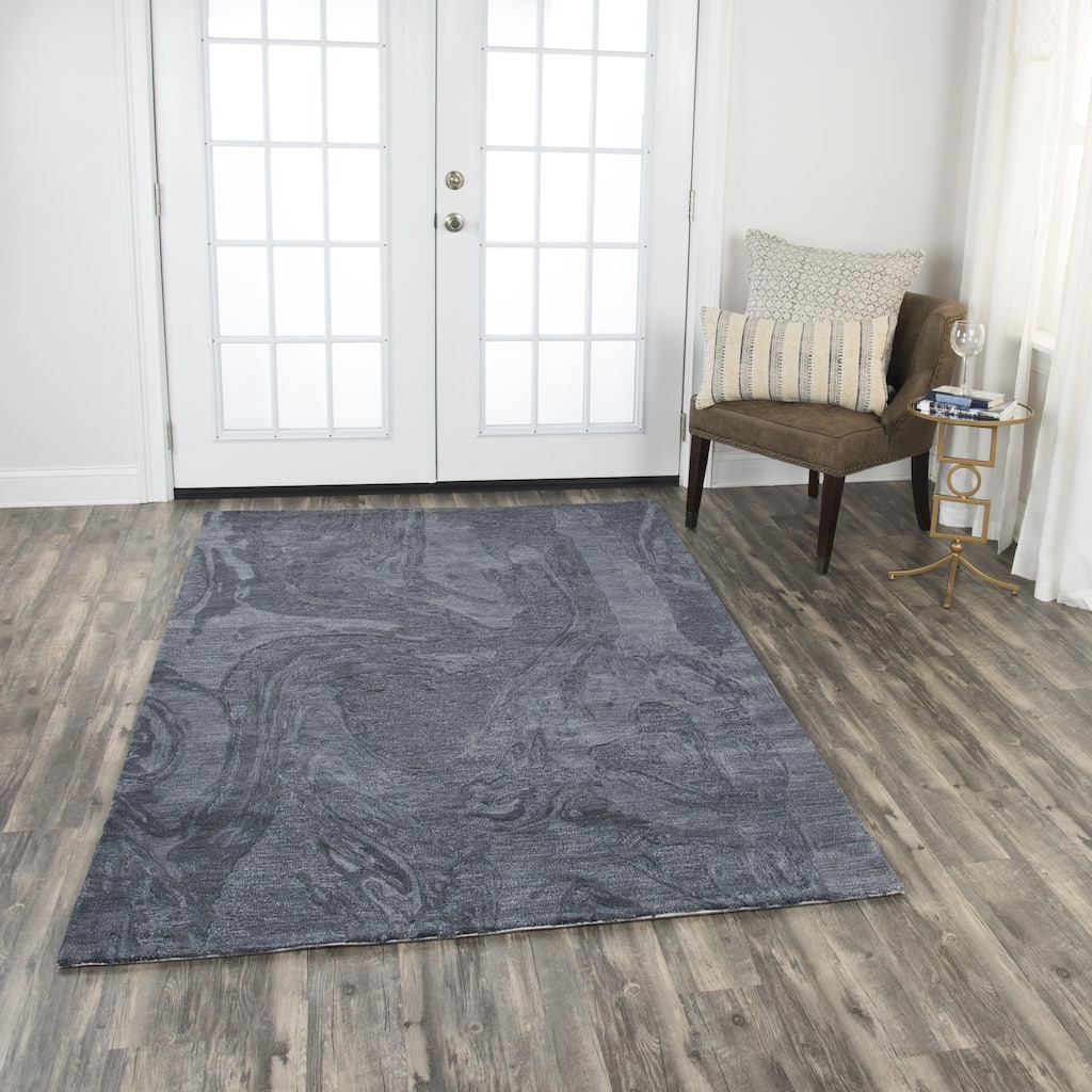 Alora Decor Emerson Abstract Hand-tufted Wool Rug