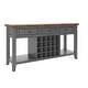 preview thumbnail 29 of 39, Eleanor Two-Tone Wood Wine Rack Buffet Server by iNSPIRE Q Classic Antique Grey Base
