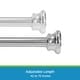 preview thumbnail 12 of 13, Kenney Twist & Fit No Tools Bell End Camlock Tension Shower Curtain Rod, 42-72" - Chrome