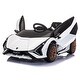 preview thumbnail 15 of 37, 12V Electric Kids Ride-On Car with Remote Control, LED Lights, Scissor Doors, and Safety Features for Indoor & Outdoor Use White