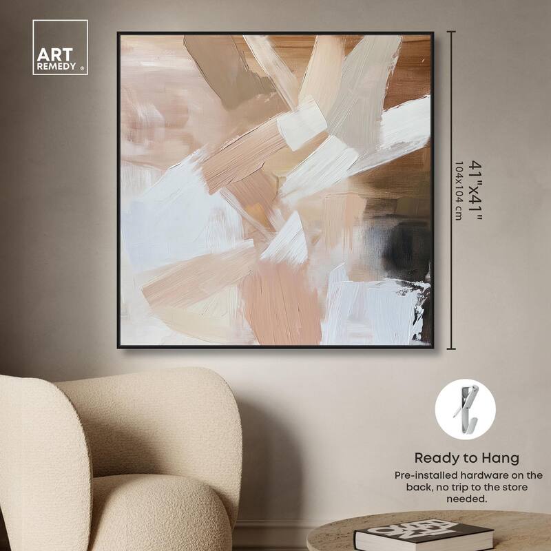 Taupe and Ash II Canvas by Art Remedy