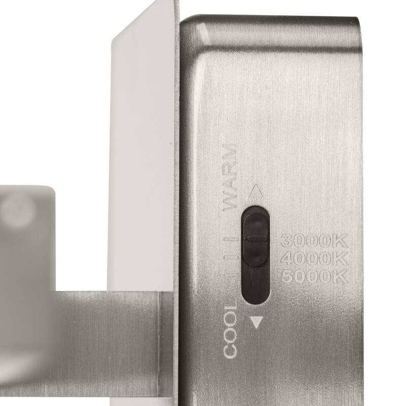 Phase 5 Collection 32 in. Brushed Nickel Slim Modern 3CCT Integrated LED Linear Vanity Light - 32 in x 3.78 in x 4.84 in