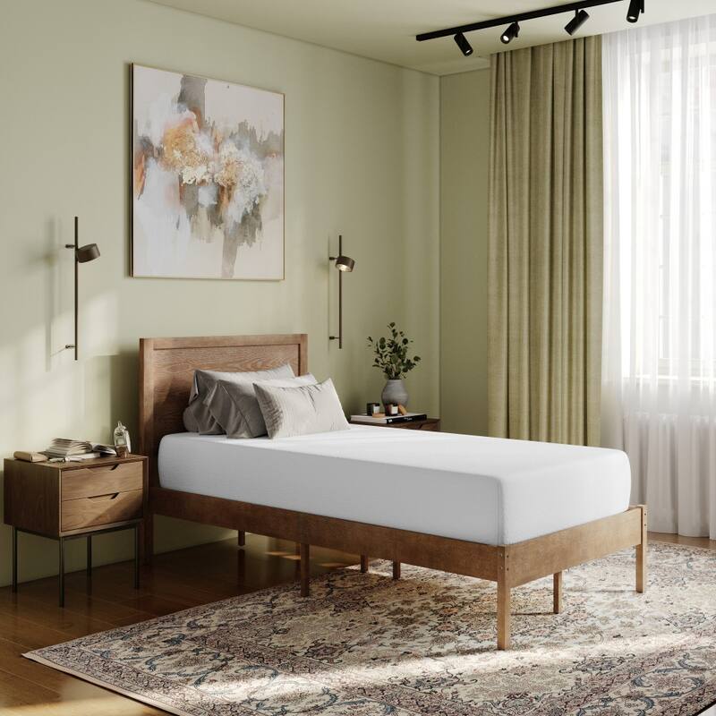 Green Tea Cooling Gel 4-Layer Memory Foam Mattress in a Box - Twin