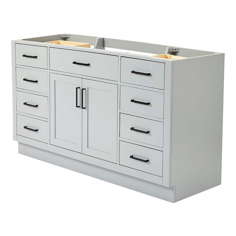 Ariel T060S-BC Hepburn 60" Single Free Standing Vanity Cabinet Only