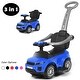 preview thumbnail 52 of 58, Costway 3 in 1 Ride on Push Car Toddler Stroller Sliding Car w/Music - See details