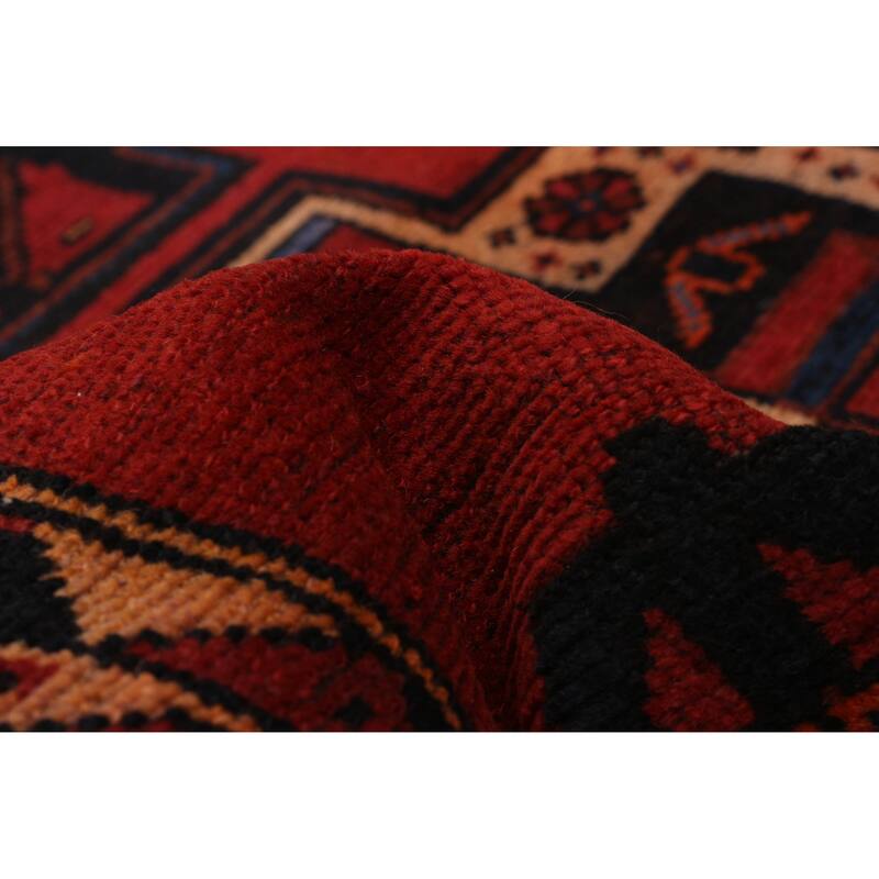 ECARPETGALLERY Hand-knotted Melis Vintage Red Wool Rug - 3'7 x 12'6