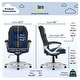 preview thumbnail 33 of 56, Serta Amplify Executive Office Chair with Padded Arms, Faux Leather and Mesh