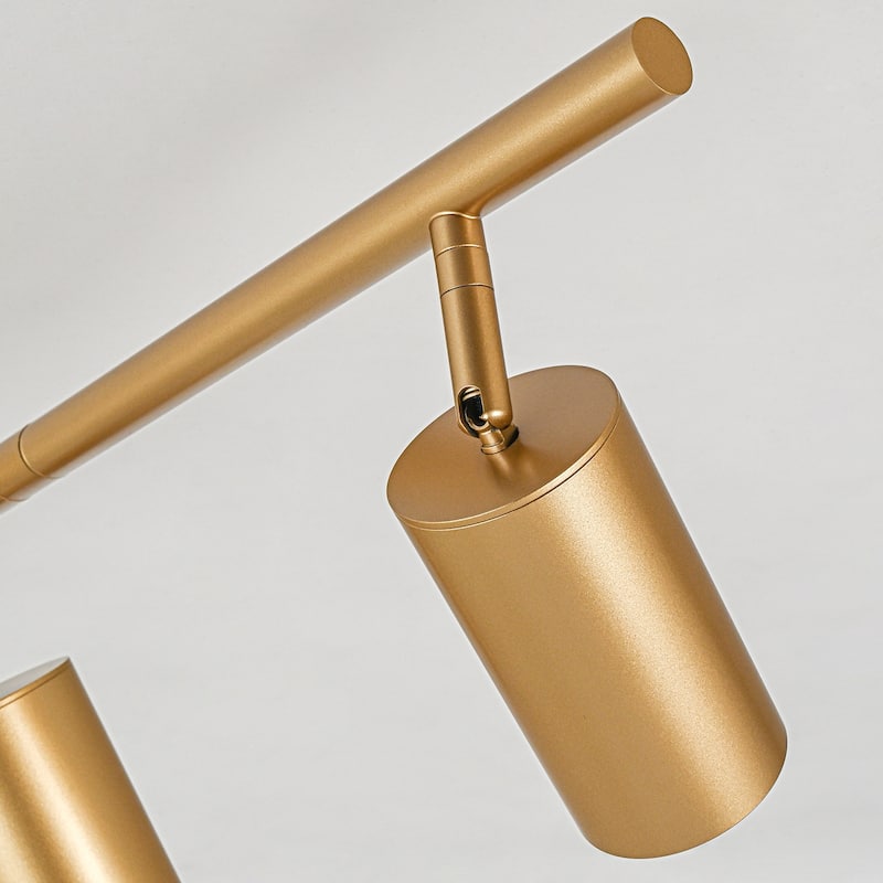 Modern Farmhouse 4/5-Light Gold Linear Ceiling Track Lighting Flush Mount Light