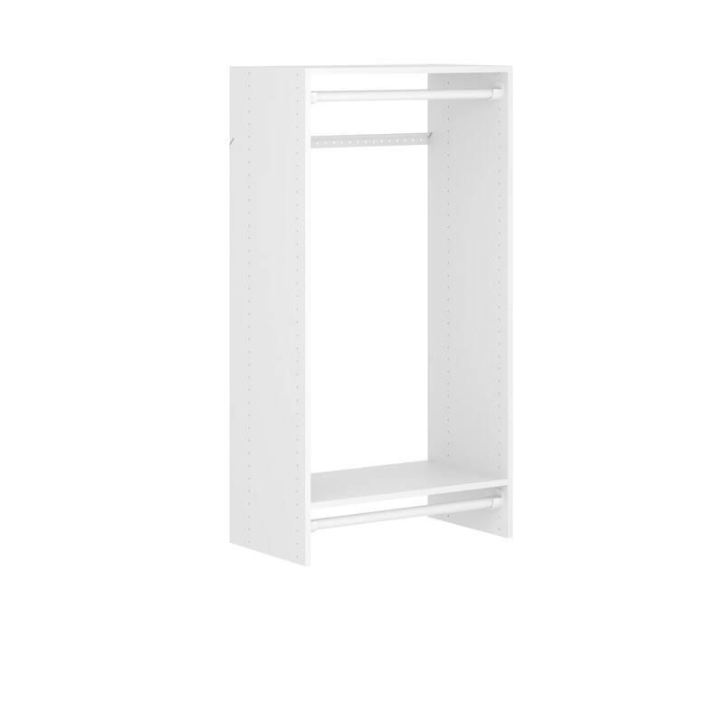 Easy Track Double Hang Laminate Tower Kit - White