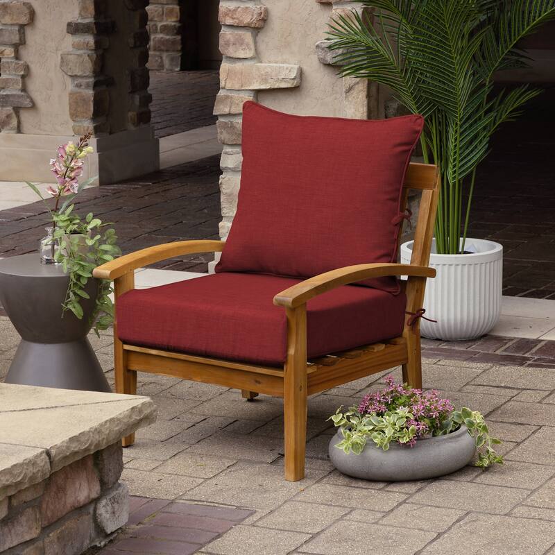 ARDEN Foam Outdoor Deep Seat Cushion Set, 24 x 24