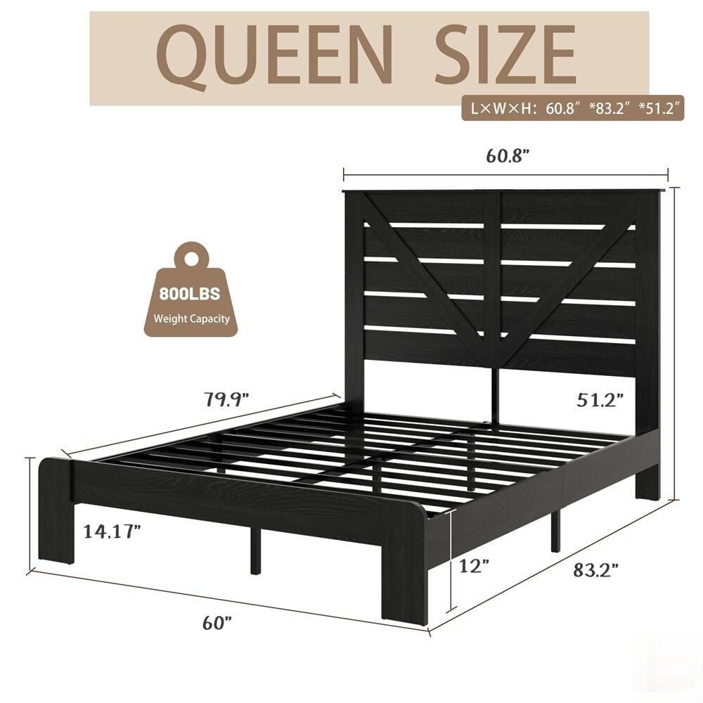Wood Platform Bed Frame