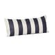 preview thumbnail 42 of 43, Sunbrella 22 x 9 striped lumbar pillow Maxim Navy