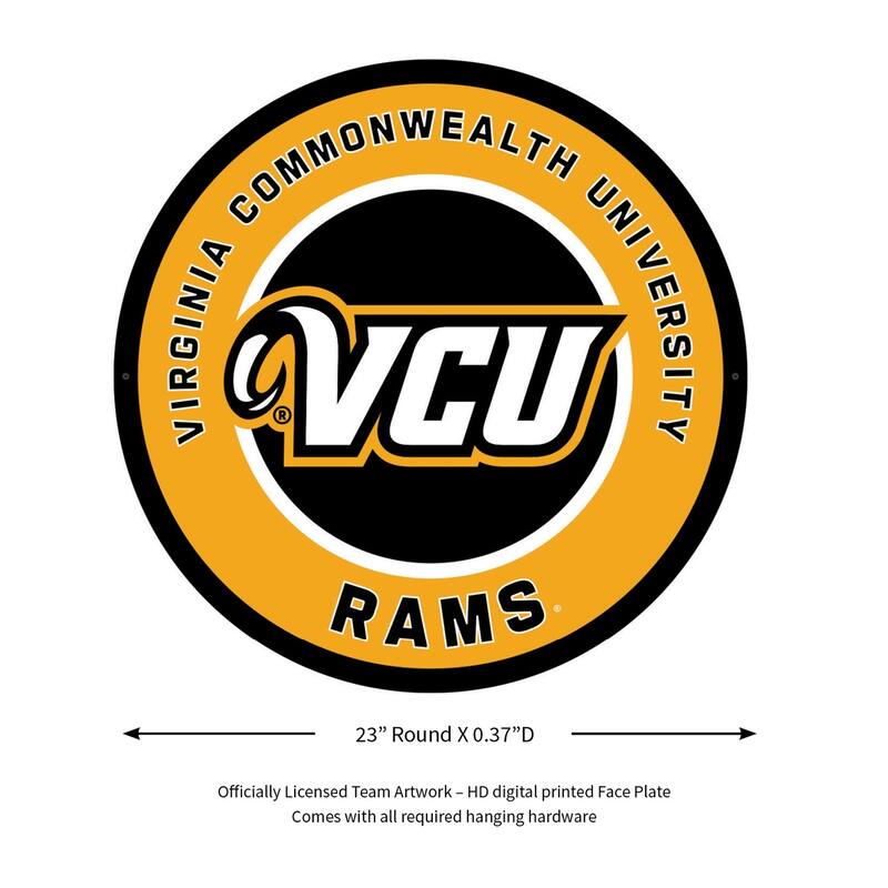 Virginia Commonwealth University Basketball Round 15 in. LED Lighted Sign