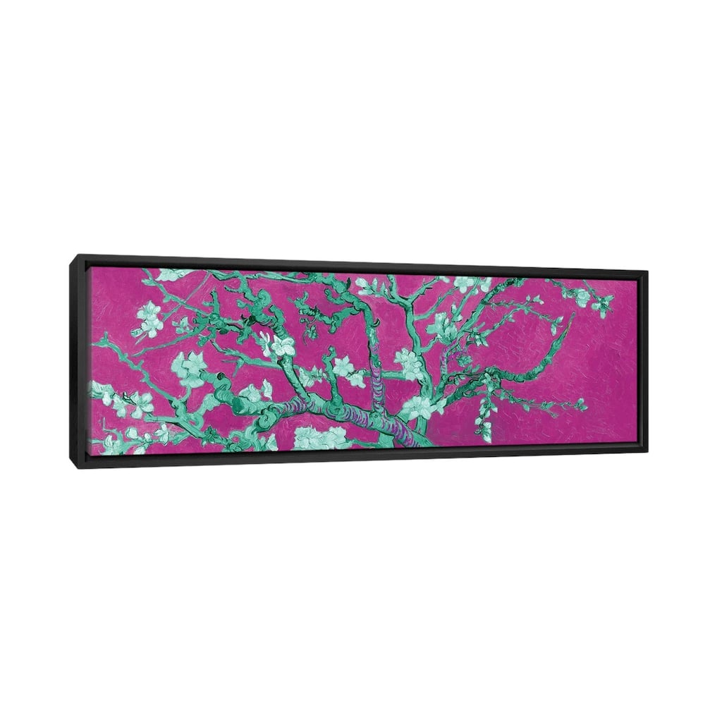 iCanvas "Almond Blossom On Magenta" by Vincent van Gogh Framed Canvas Print