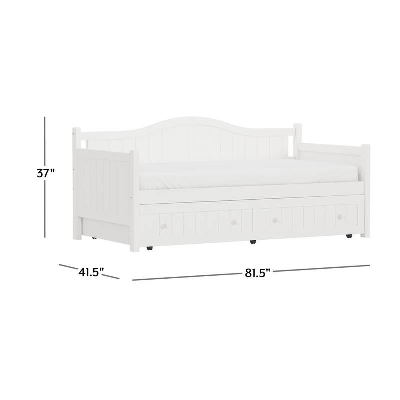 Hillsdale Furniture Staci Wood Twin Daybed, White