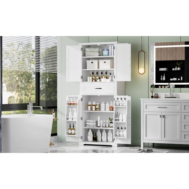 Bathroom Storage Cabinet With Multi-Functional Storage Space