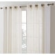 preview thumbnail 22 of 62, HLC.me Madison Faux Linen Textured Sheer Privacy Sun Light Filtering Window Grommet Thick Curtains Panels, Set of 2