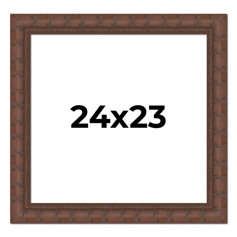 24x23 Frame Pewter Solid Wood Picture Frame Width 1.625 Inches | Interior Frame Depth 0.6875 Inches
