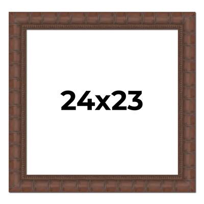 24x23 Frame Pewter Solid Wood Picture Frame Width 1.625 Inches | Interior Frame Depth 0.6875 Inches
