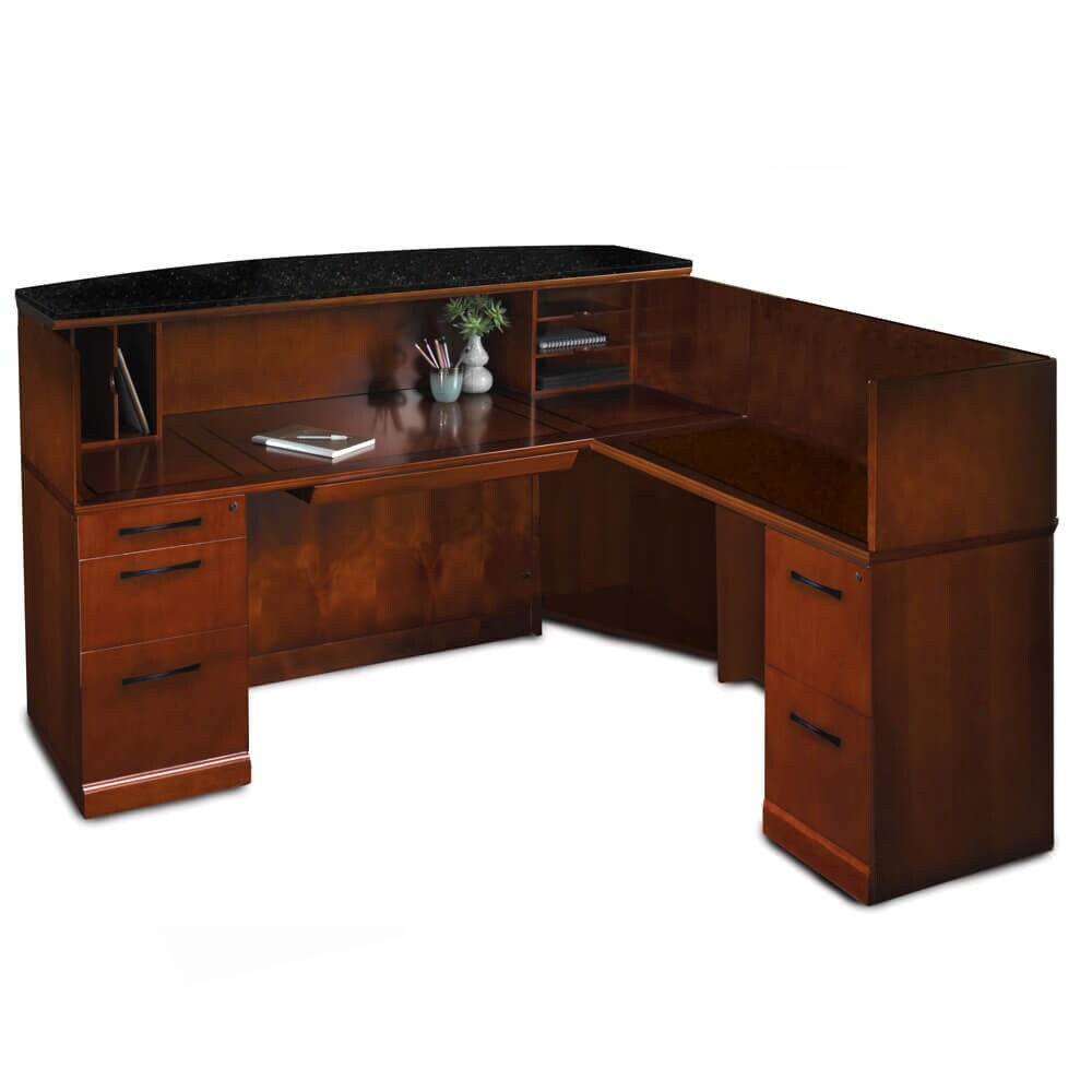 Shop Preside Reception Desk L Shaped Right Hand Free Shipping