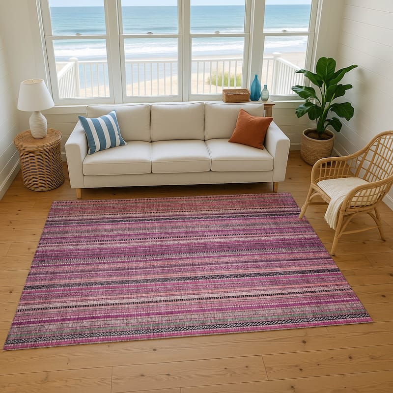 Premium Washable Super Soft Striped Mayfield Rug