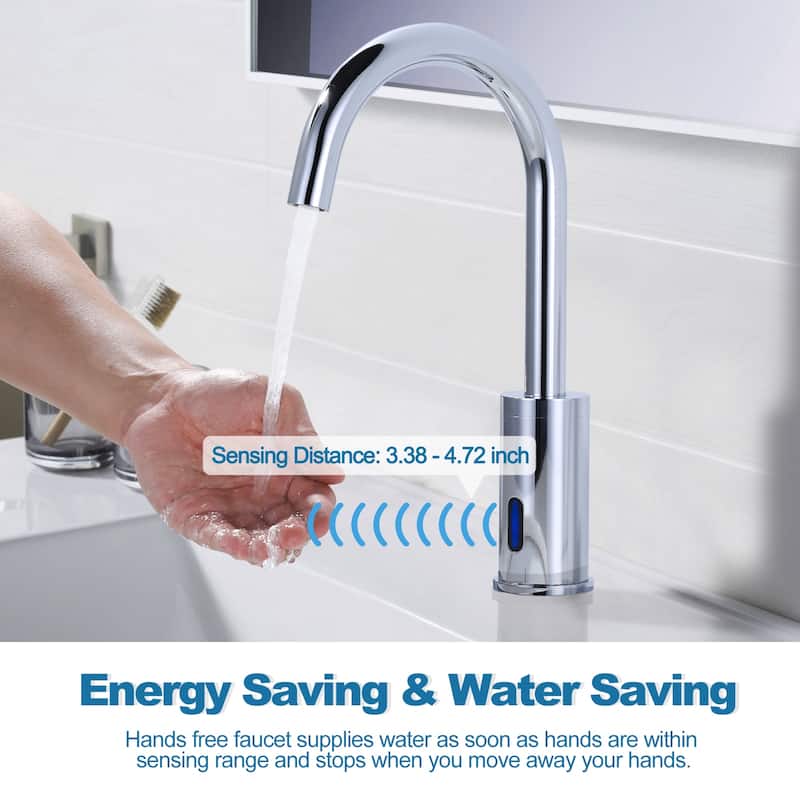 WOWOW Touchless Single Hole Bathroom Faucet