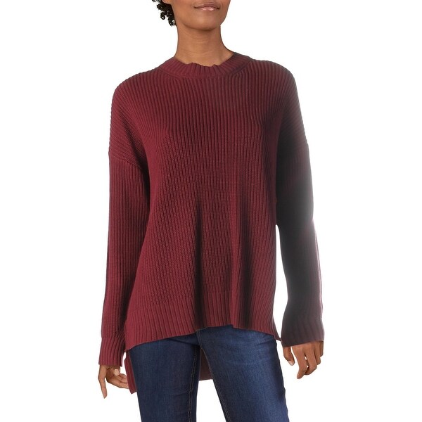 womens crew neck pullover sweater
