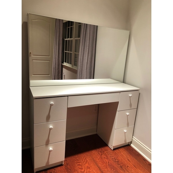 Boahaus artemisia dressing table shop vanity with mirror