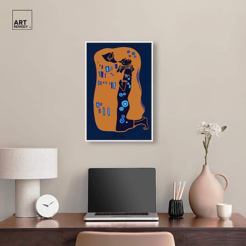 The Kiss Canvas by Art Remedy