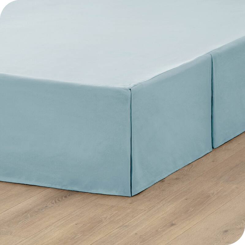 Bare Home Pleated Bed Skirt - 15-Inch Tailored Drop Easy Fit