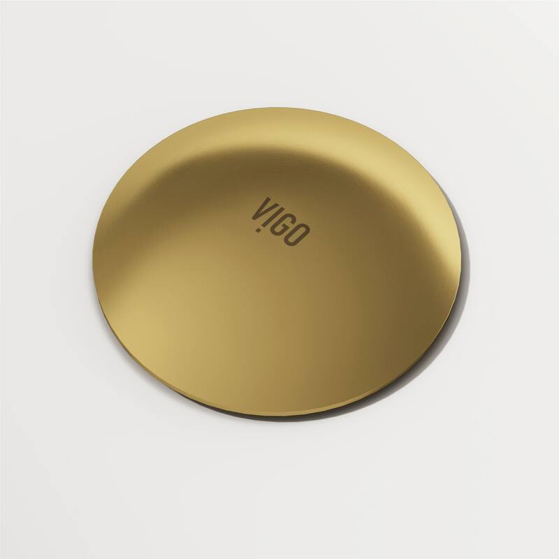 VIGO 1.75" W Bathroom Sink Pop-Up Drain in Matte Brushed Gold