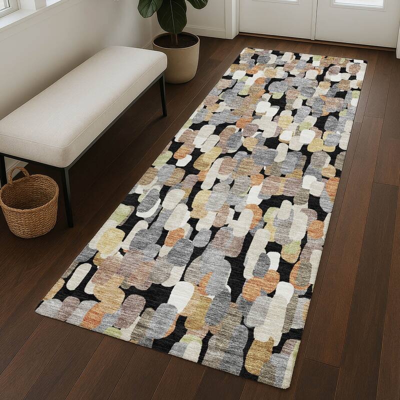Machine Washable Indoor/ Outdoor Contemporary Drew Chantille Rug