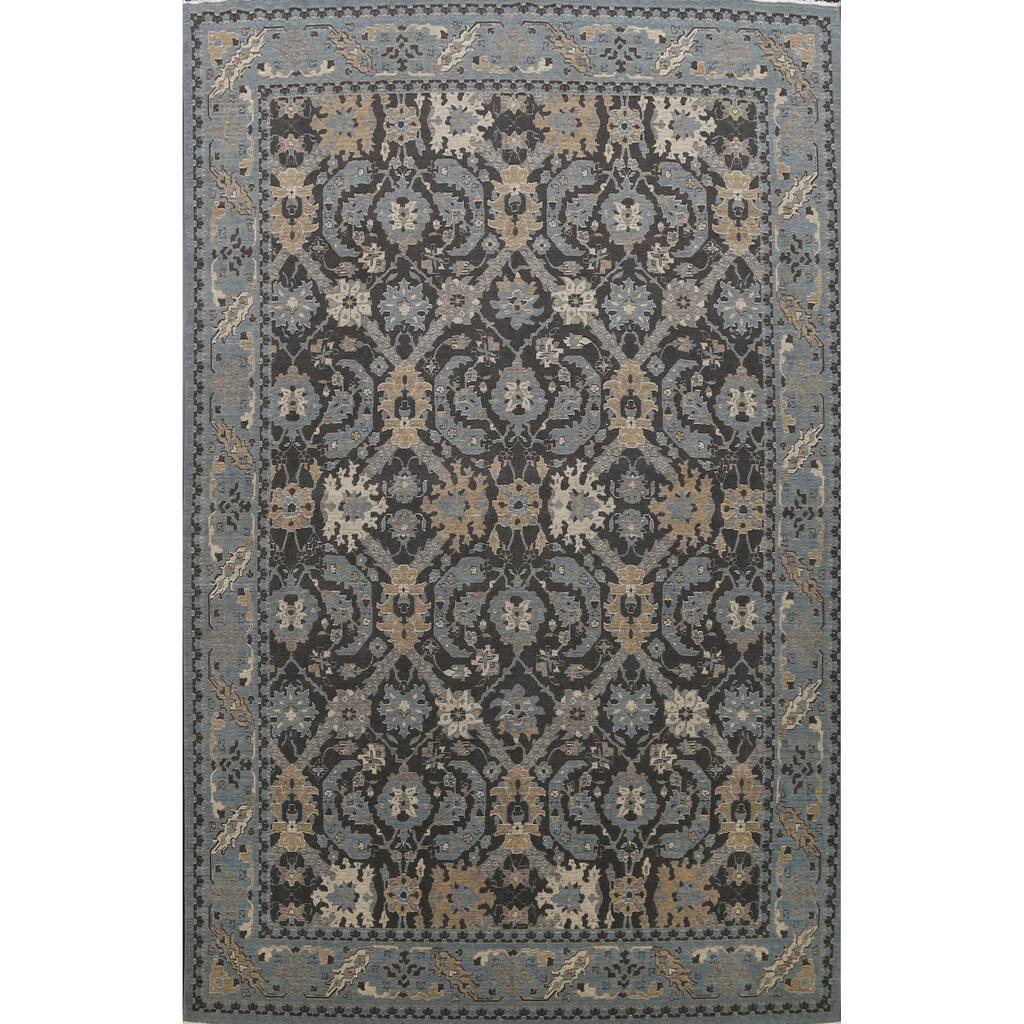Traditional Turkish Ziegler Oushak Oriental Area Rug Wool Carpet - 9'9" x 12'10"