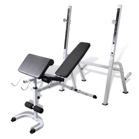 vidaXL Multi-exercise Workout Bench - 59.1" x 17.7" x 48.4"