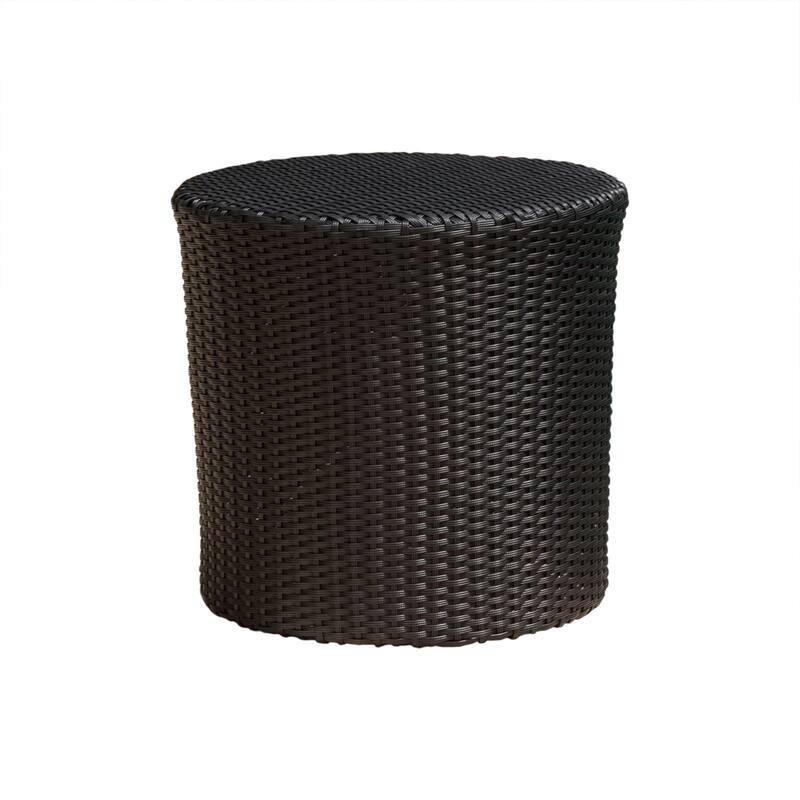 Christopher Knight Home Keaton Wicker Barrel Side Table