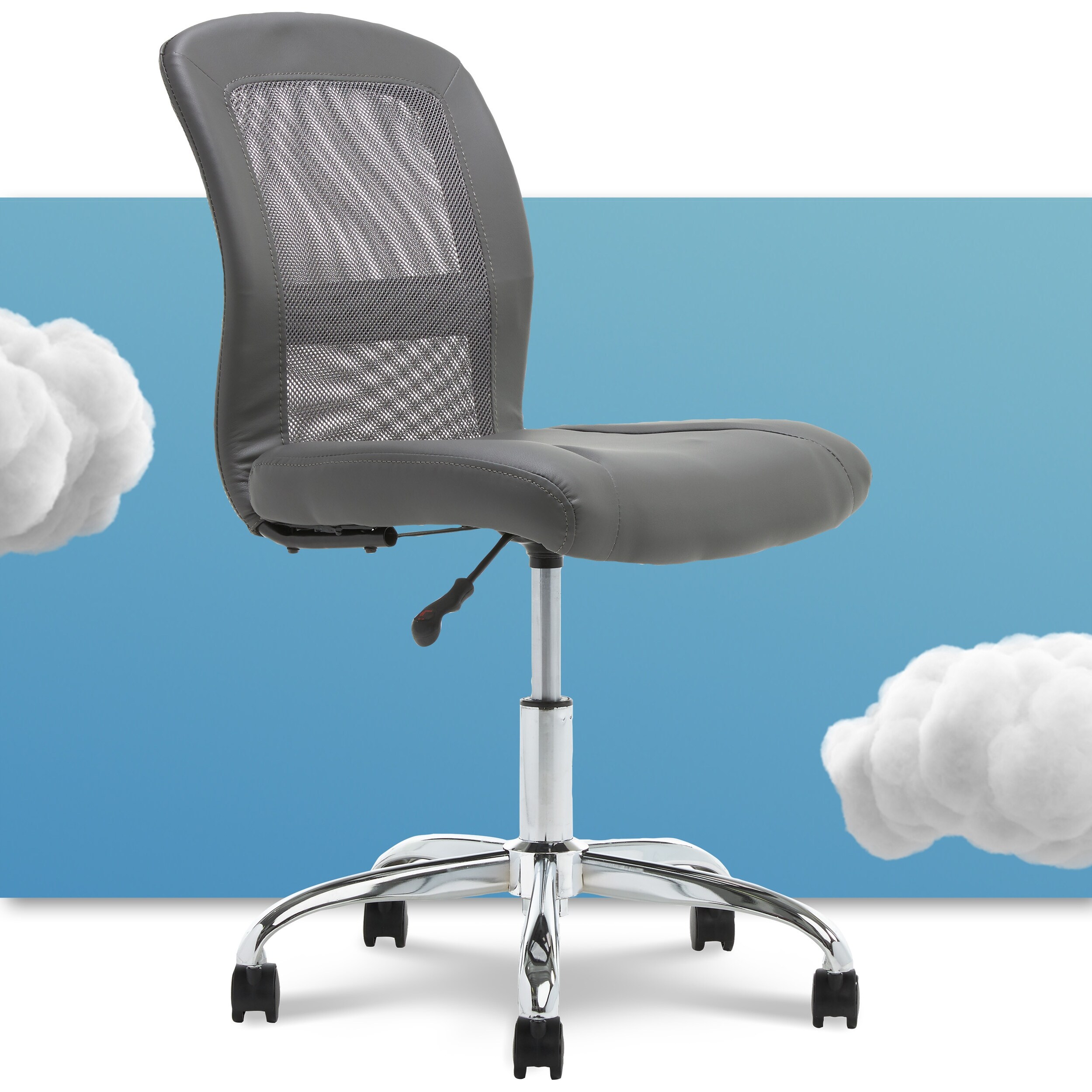 Serta Essentials Computer Chair Faux Leather Overstock 20893061