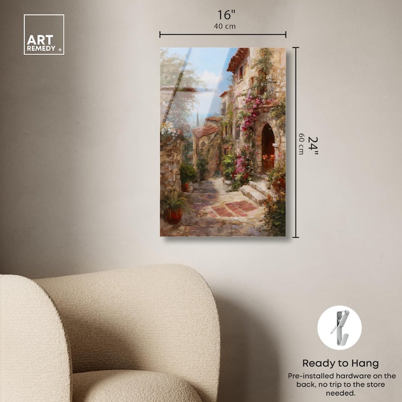 Mediterranean Charm I Acrylic by Art Remedy, Ready to Hang